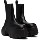 Rick Owens Black Tower Beatle Mega Tractor Chelsea Boots
