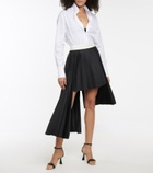 Peter Do - Pleated asymmetric wool midi skirt