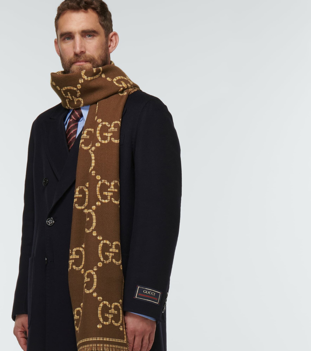 Gucci - GG wool jacquard scarf Gucci