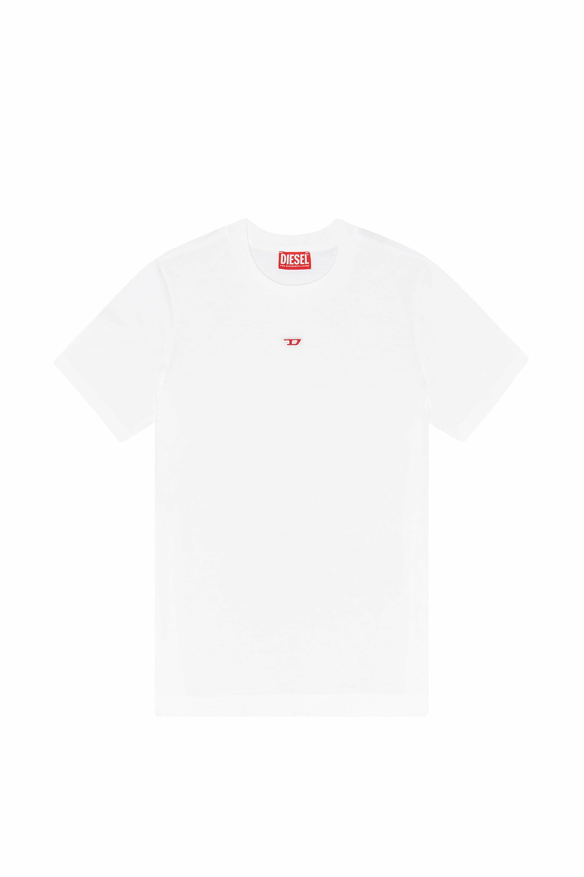 関税込【DIESEL】T Boxt Lab short sleeve T-shirt★White★ロゴ Men's T-shirt with jacquard logo patch | White | Diesel