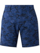 G/FORE - Maverick Hybrid Straight-Leg Camouflage-Print Stretch-Shell Golf Shorts - Blue