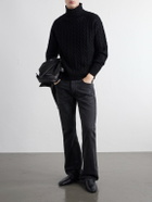 TOTEME - Cable-Knit Wool Sweater - Black