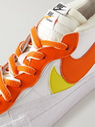 Nike - Sacai Blazer Low Colour-Block Leather Sneakers - White