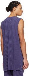 HOMME PLISSÉ ISSEY MIYAKE Navy Monthly Color February Tank Top