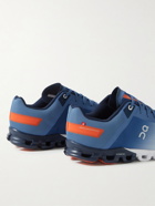 ON - Cloudflow Rubber-Trimmed Recycled Mesh Running Sneakers - Blue