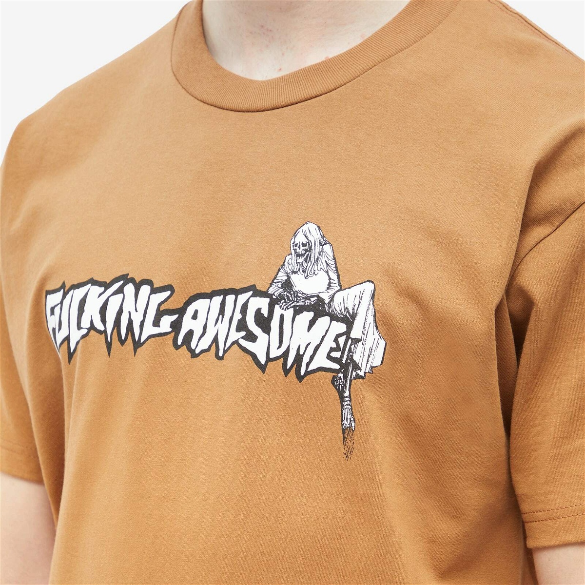 Fucking Awesome Men's Muerte T-Shirt in Brown Sugar Fucking Awesome