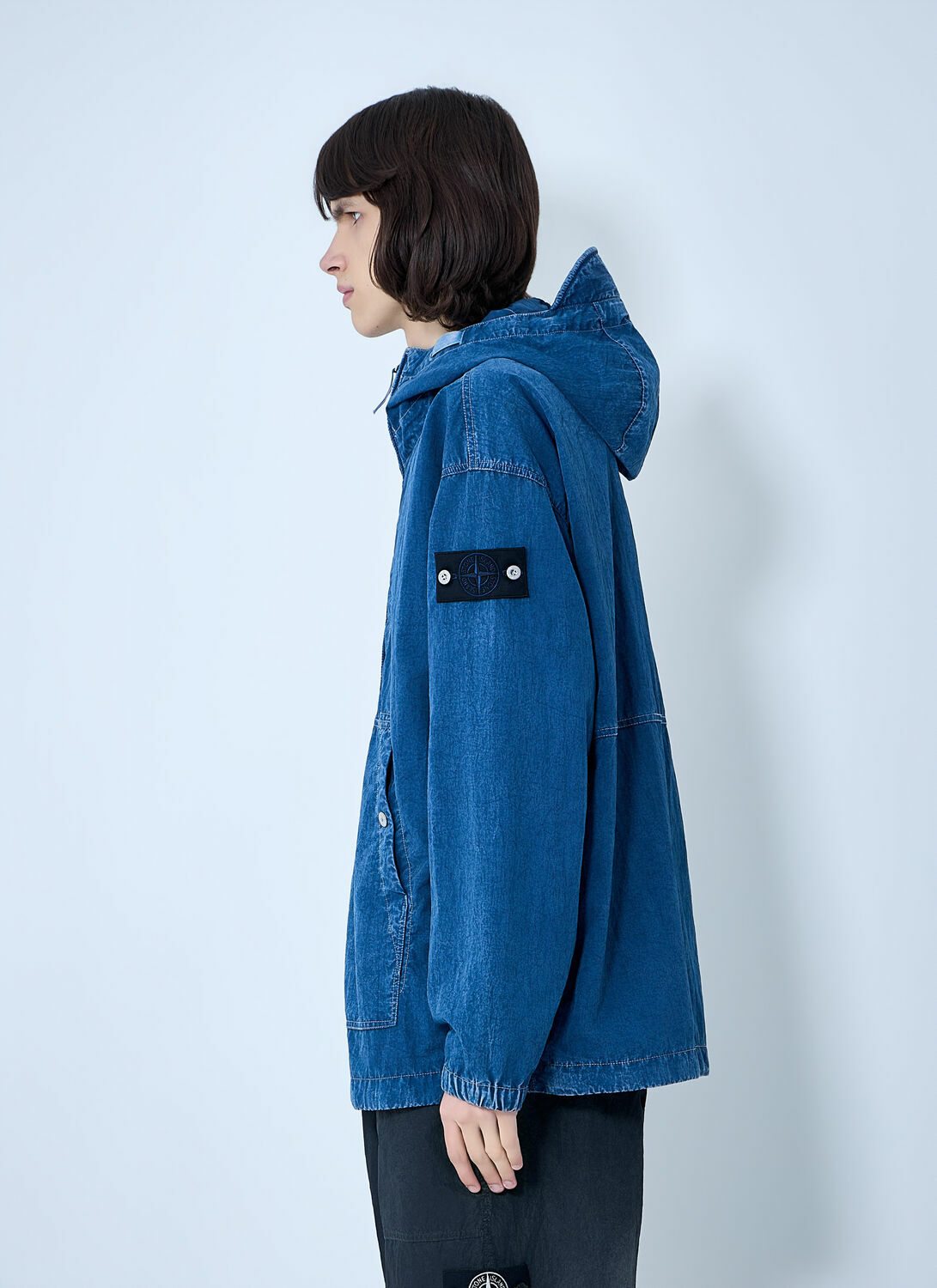 Stone Island Denim Hooded Jacket Stone Island