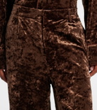 Xu Zhi Velvet straight pants