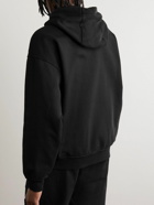 Stone Island - Logo-Embroidered Cotton-Jersey Hoodie - Black