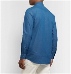 Tod's - Slim-Fit Garment-Dyed Cotton-Chambray Shirt - Blue