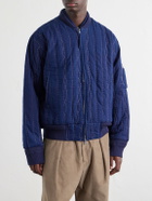 Kardo - Max Embroidered Cotton Bomber Jacket - Blue