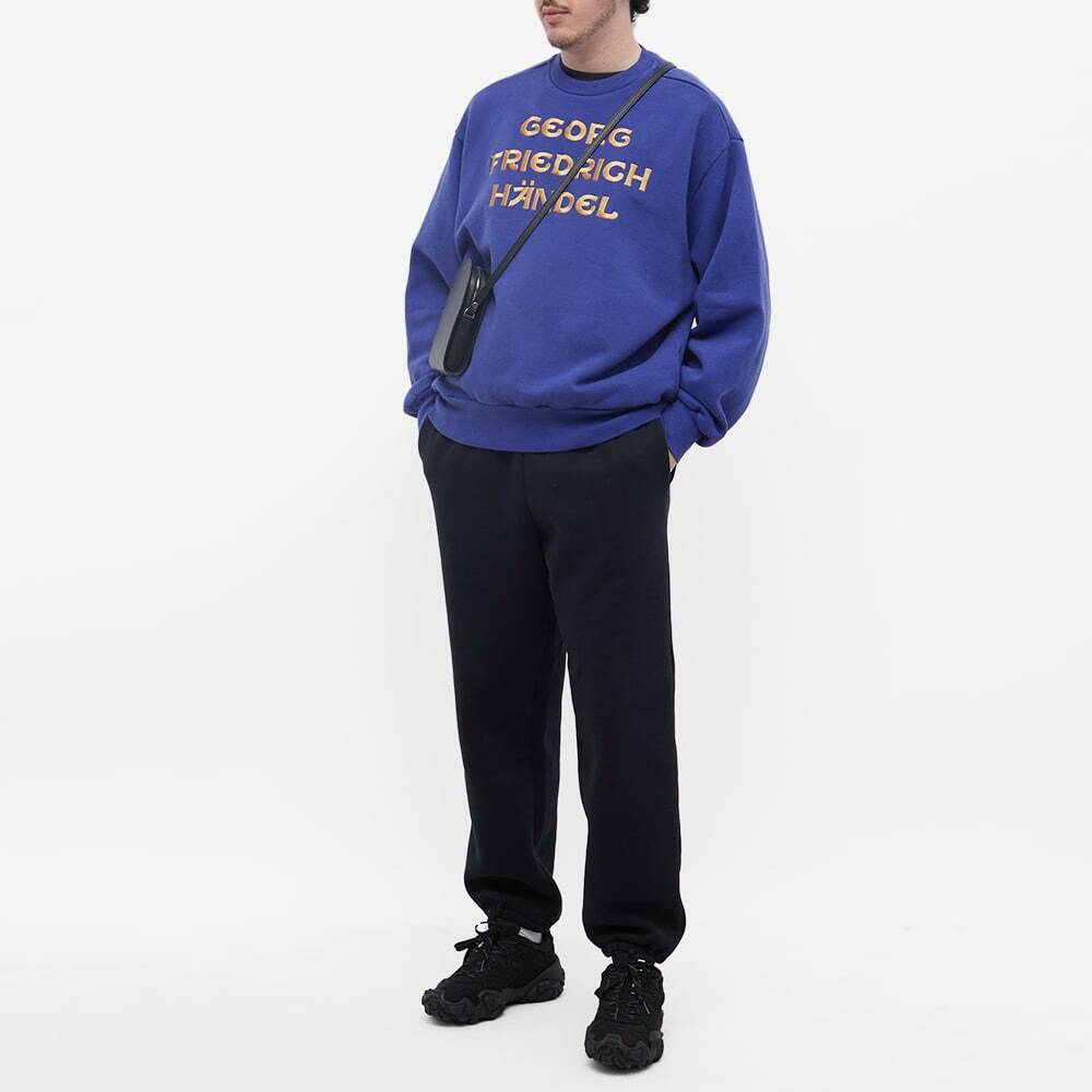 Acne Studios Men's Fiah Composer Face Crew Sweat in Blue Acne Studios