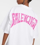 Balenciaga Tropical Paris cotton jersey T-shirt