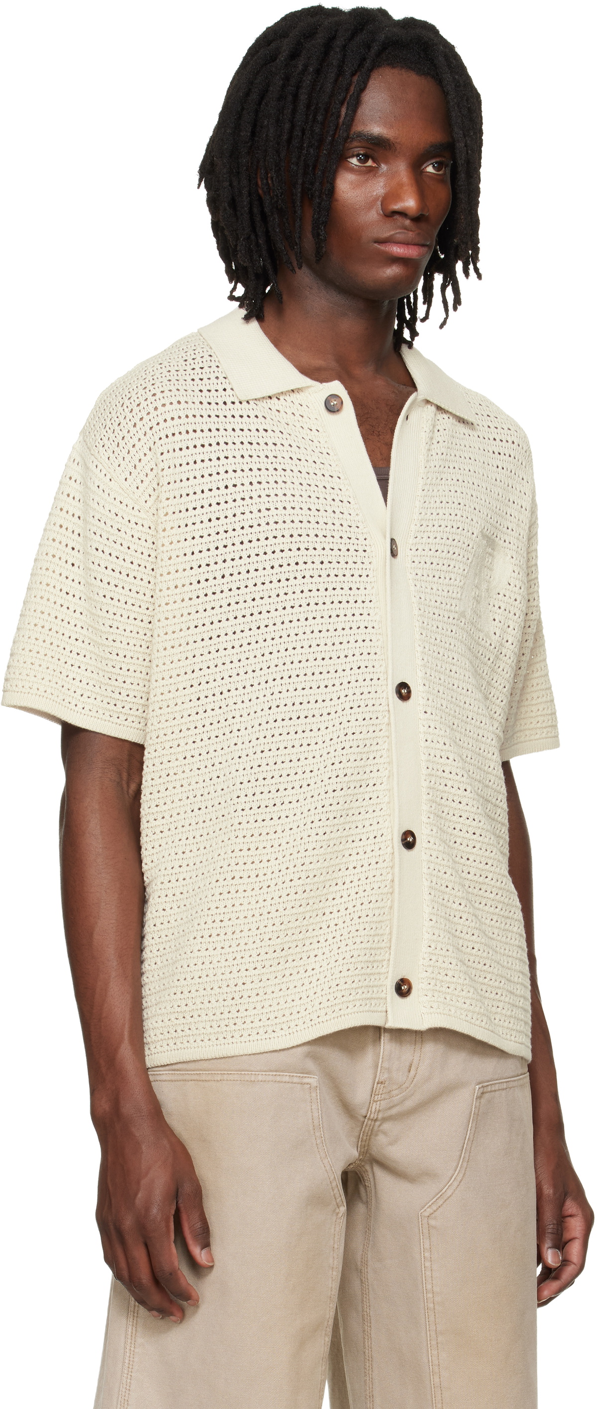 Represent Off-White Pico Knit Shirt