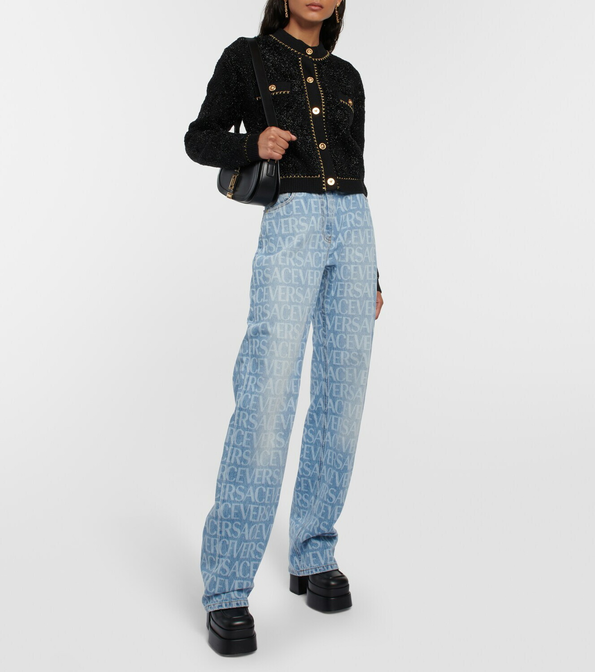 Versace Medusa wool-blend cardigan