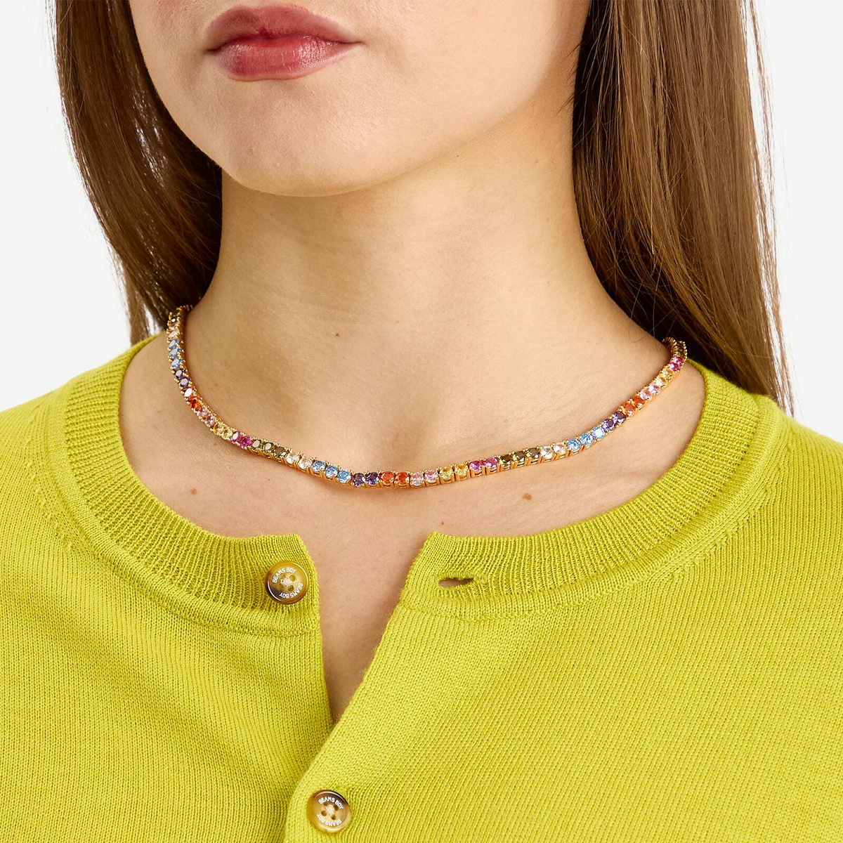 Crystal Haze Women's Serena Necklace in Rainbow 