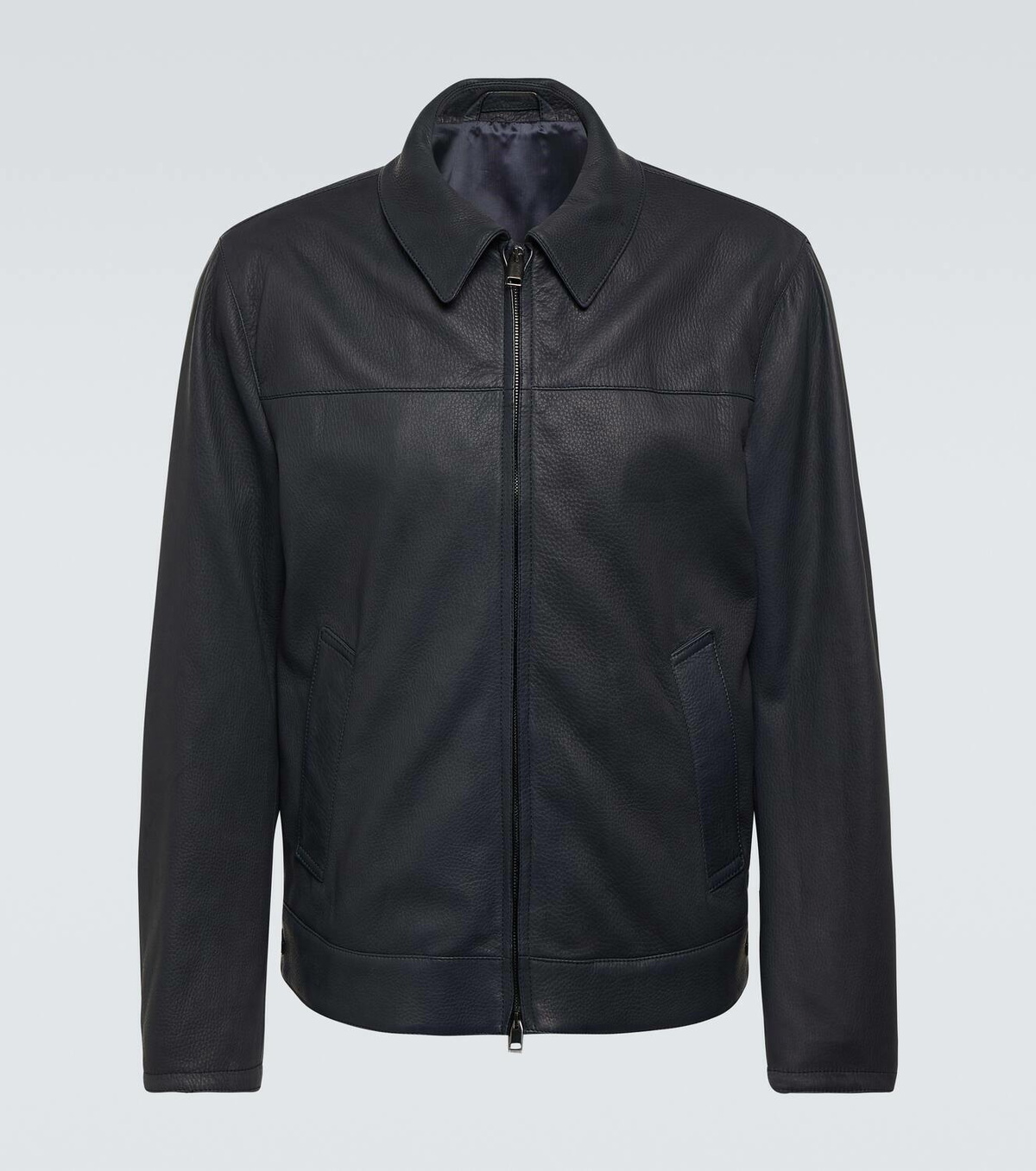 Brioni Leather blouson jacket Brioni