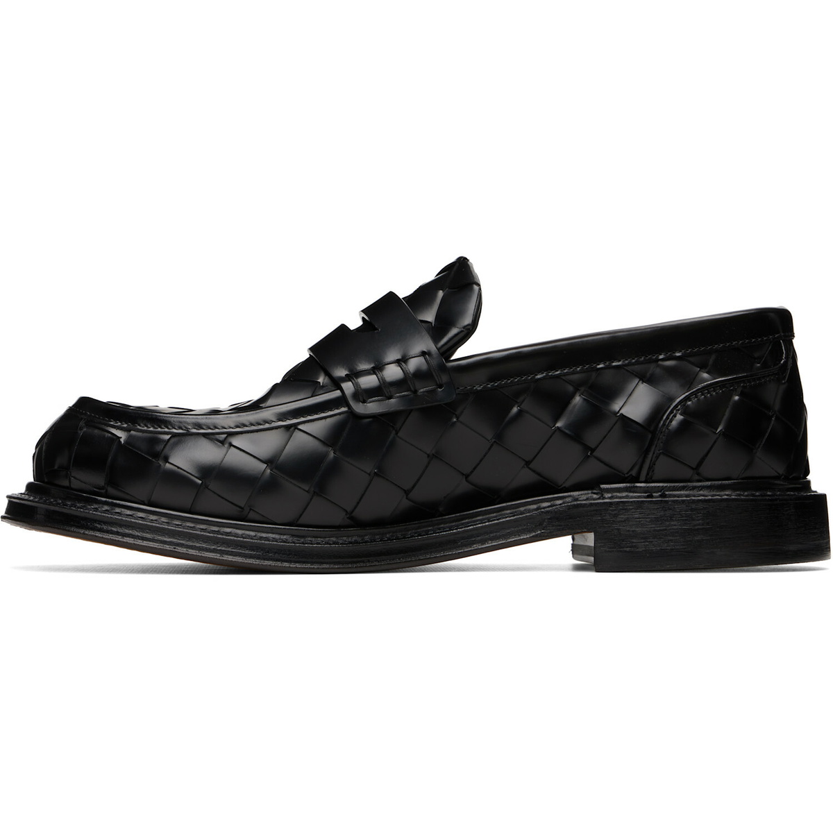 Bottega Veneta Black James Loafers