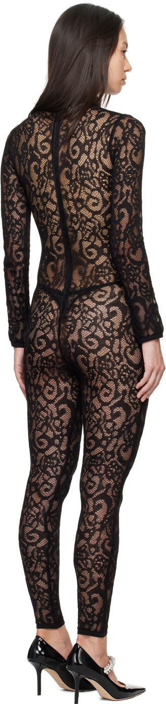 Moschino Black Lace Jumpsuit