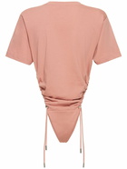 Y/PROJECT - Ruched Classic Cotton T-shirt Bodysuit