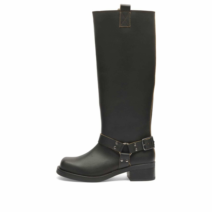 Photo: Samsøe Samsøe Women's Sabrenta Knee High Buckled Boots in Black Olive