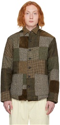 RRL Brown & Khaki Patchwork Jacket