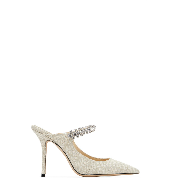 Photo: Jimmy Choo Beige Bing 100 Fine Raffia heels