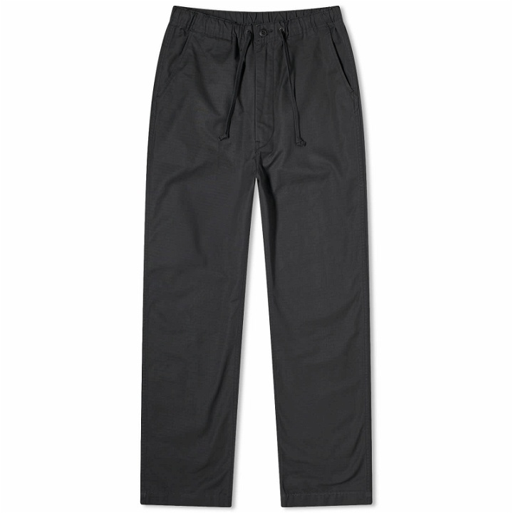Photo: orSlow Men's New Yorker Tapered Trousers in Sumi Black