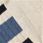 Oliver Spencer Men's Polperro Socks in Cream/Sky Blue