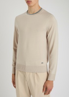 PS Paul Smith Logo-embroidered Wool Jumper Ecru