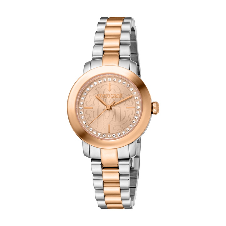 Photo: Roberto Cavalli Glam Rose Gold-tone Dial Ladies Watch RC5L081M0065