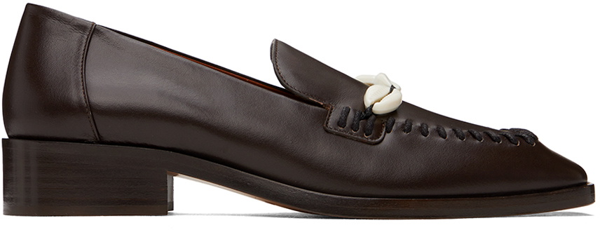 Wales Bonner Brown Leather Loafers