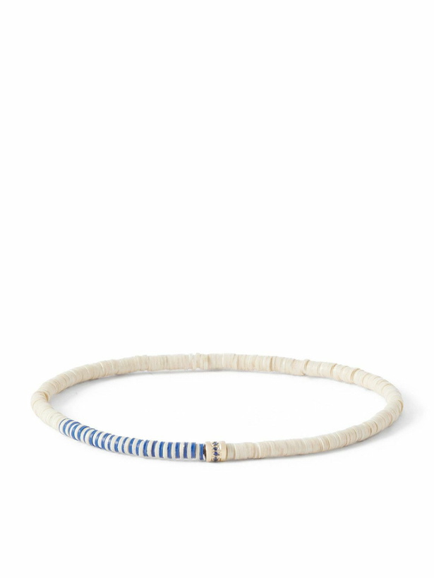 Photo: Luis Morais - 14-Karat Gold Sapphire Beaded Bracelet