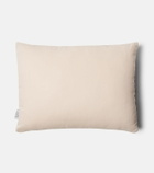 Les-Ottomans Striped cotton and silk velvet cushion