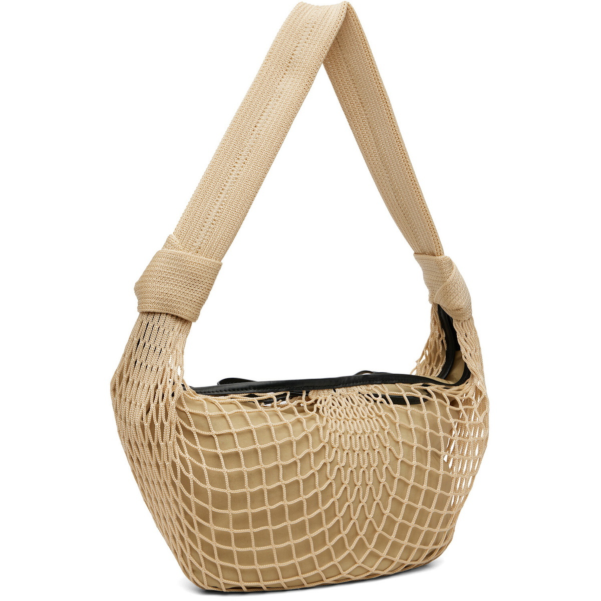 LEMAIRE Beige Croissant Filt Bag