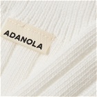 Adanola Women's Chunky Cotton Rib Socks in Off White 