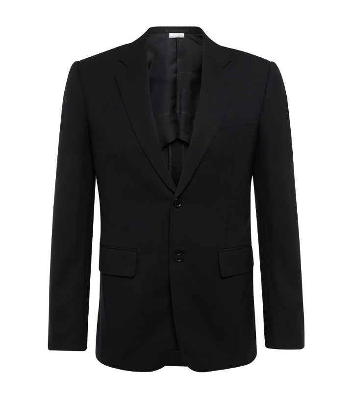Photo: Comme des Garcons Homme Deux - Striped single-breasted wool blazer