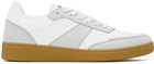 A.P.C. White & Gray Plain Sneakers