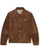 Brunello Cucinelli - Suede Trucker Jacket - Brown