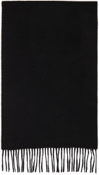 Ralph Lauren Purple Label Black Cashmere Solid Scarf