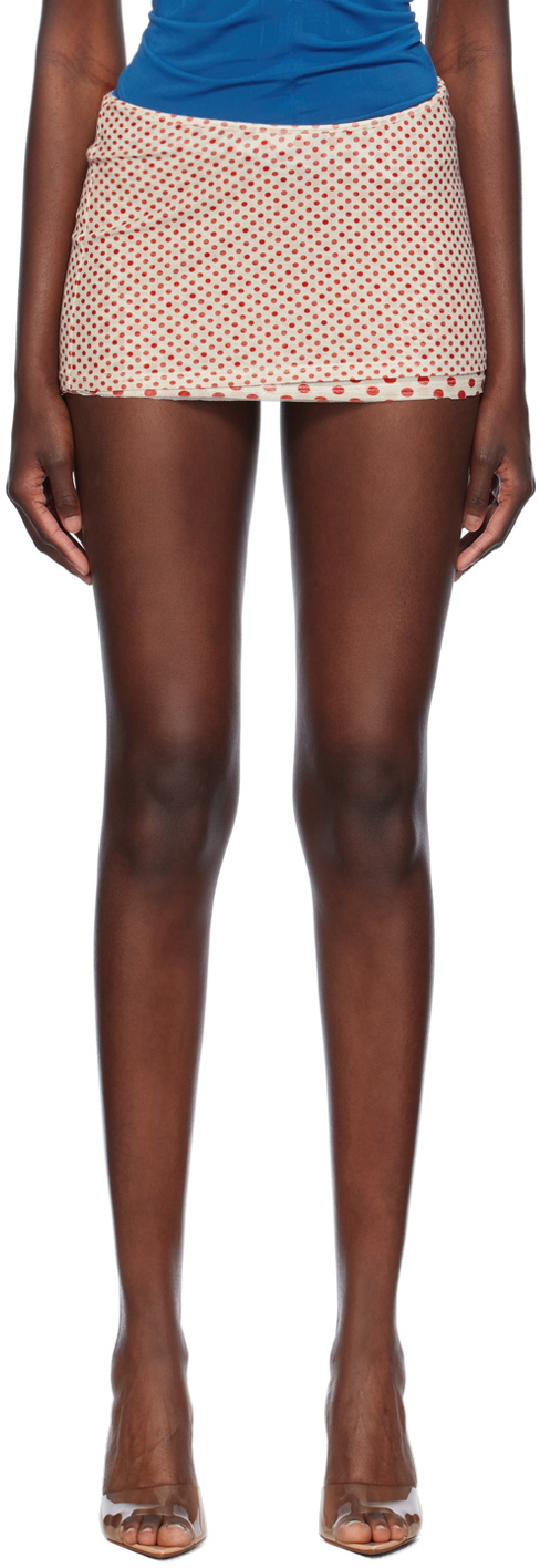 Miaou White Elektra Mini Skirt