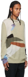 Brownstone Multicolor Mohair Camo Landscape Sweater