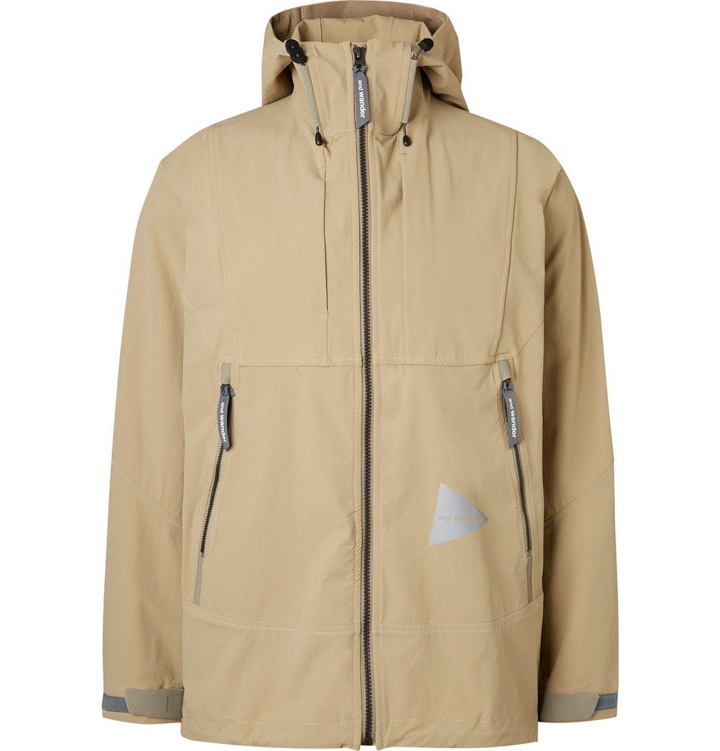 Photo: And Wander - Waterproof Nylon-Blend Shell Hooded Jacket - Beige