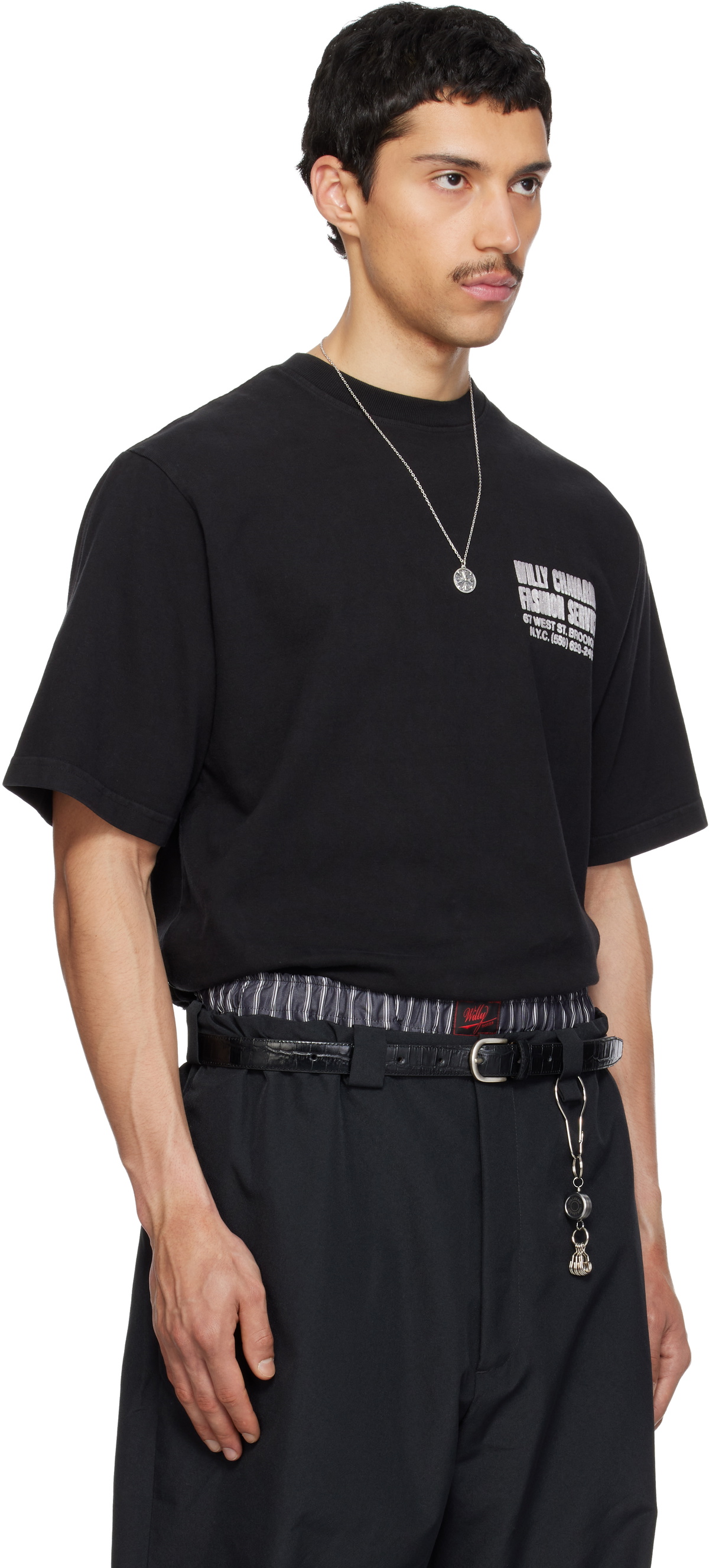 WILLY CHAVARRIA Black 'Fashion Services' T-shirt