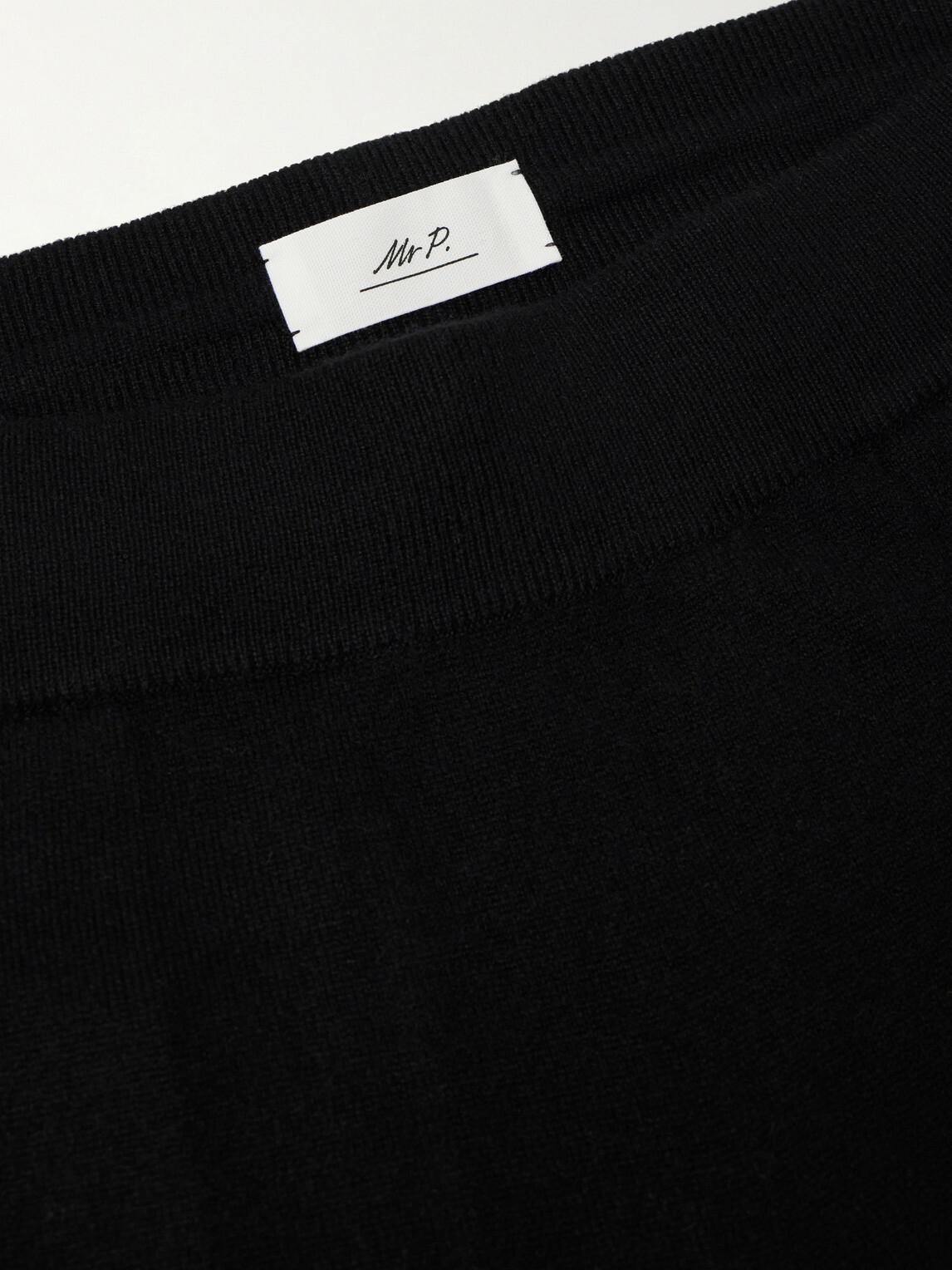 Mr P. - Straight-Leg Cashmere Sweatpants - Black