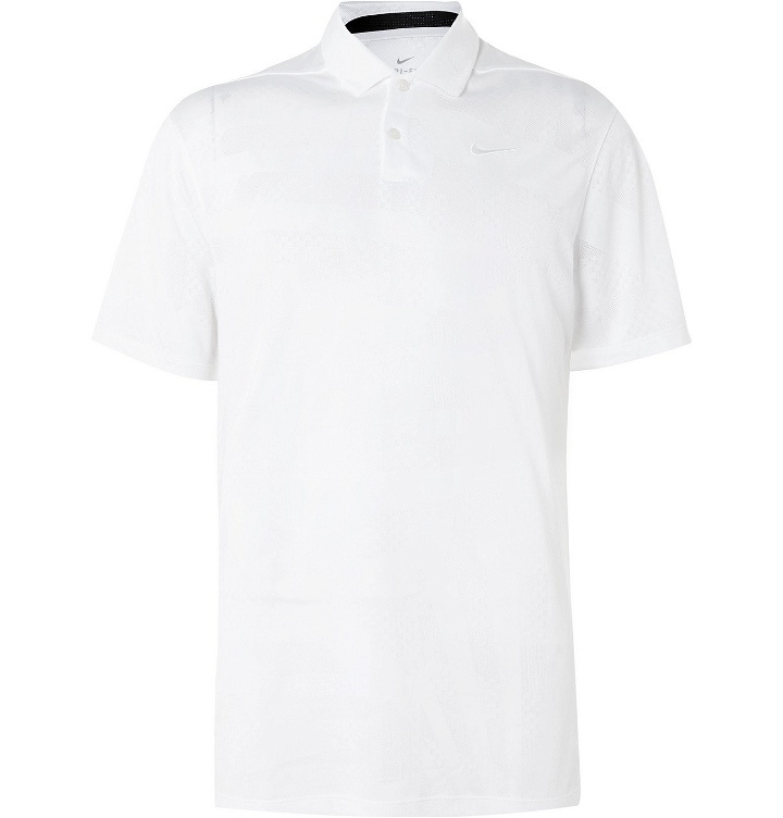 Photo: Nike Golf - Dri-FIT Vapor Perforated Jersey Golf Polo Shirt - White