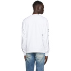 Palm Angels White Desert Skull Long Sleeve T-Shirt