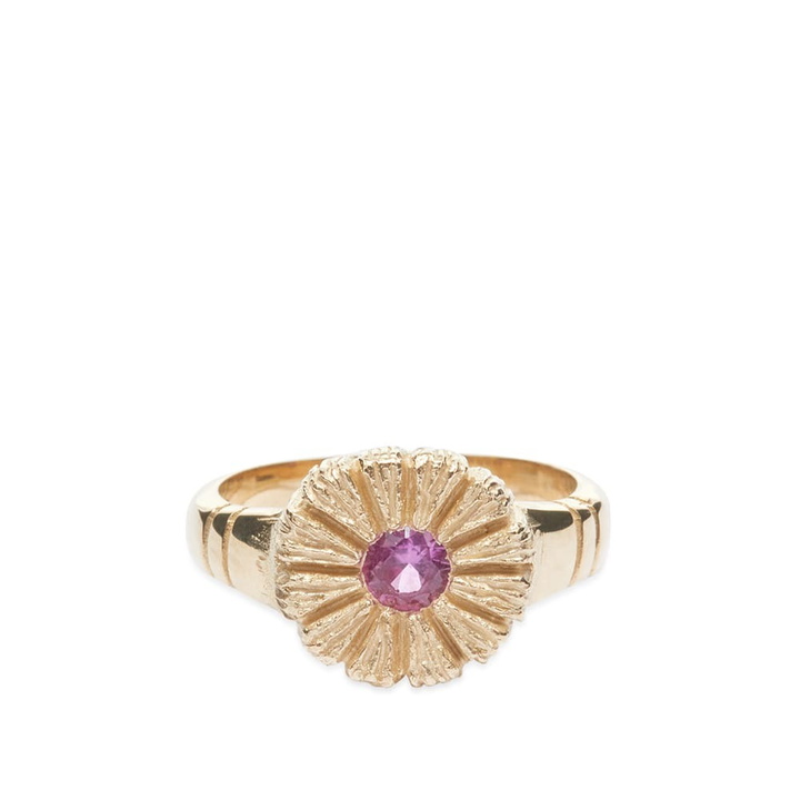 Photo: Bleue Burnham Women's Flower Press Ring in Pink