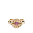 Bleue Burnham Women's Flower Press Ring in Pink