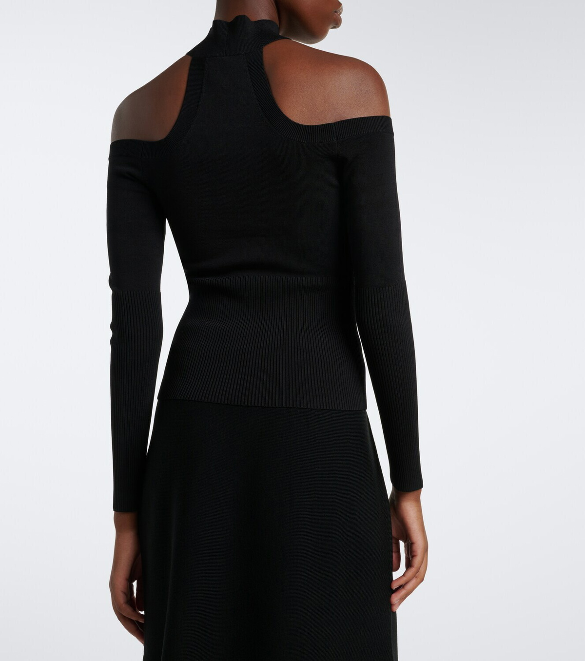 Simkhai Lila off-shoulder ribbed-knit top
